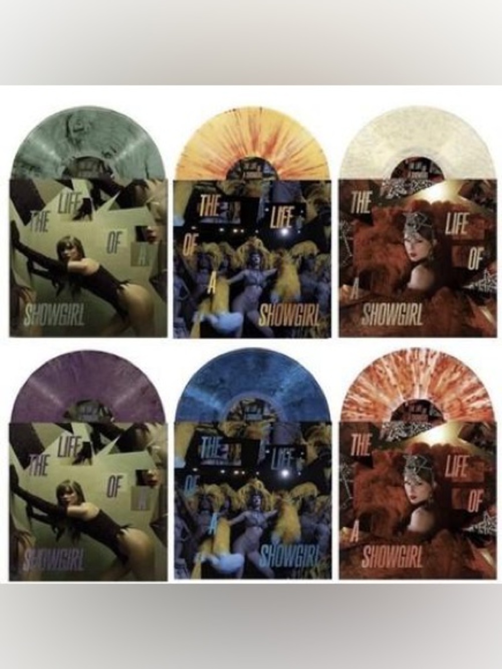 NWT 6 Variants The Life of a Showgirl Taylor Swift Vinyl Collection TLOAS